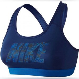 Nike blue snakeskin print dri-fit sportsbra